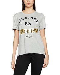 T-shirt gris Hilfiger Denim