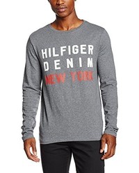 T-shirt gris Hilfiger Denim