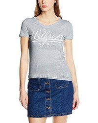 T-shirt gris Hilfiger Denim