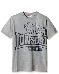 T-shirt gris Lonsdale