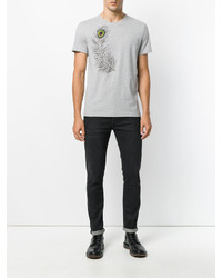 T-shirt gris Alexander McQueen