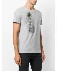 T-shirt gris Alexander McQueen