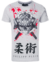 T-shirt gris Philipp Plein