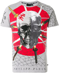 T-shirt gris Philipp Plein