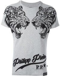 T-shirt gris Philipp Plein