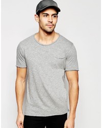 T-shirt gris Selected