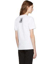 T-shirt imprimé blanc MCQ