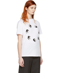 T-shirt imprimé blanc MCQ