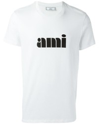 T-shirt imprimé blanc AMI Alexandre Mattiussi