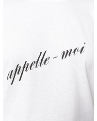 T-shirt imprimé blanc Saint Laurent