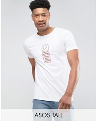 T-shirt imprimé blanc Asos