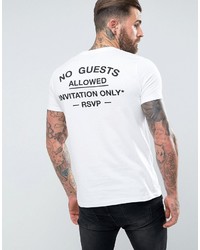 T-shirt imprimé blanc Asos