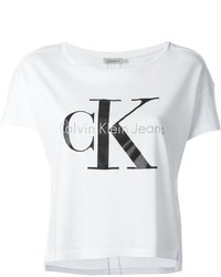 T-shirt imprimé blanc Calvin Klein Jeans
