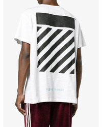 T-shirt imprimé blanc Off-White