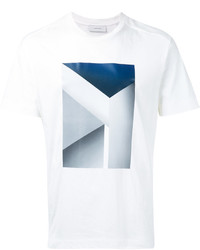 T-shirt imprimé blanc Cerruti