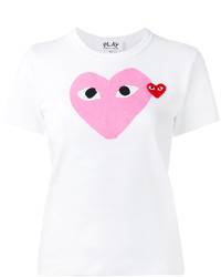 T-shirt imprimé blanc Comme des Garcons