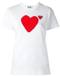 T-shirt imprimé blanc Comme des Garcons