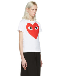 T-shirt imprimé blanc Comme des Garcons