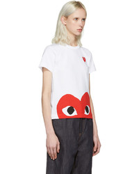 T-shirt imprimé blanc Comme des Garcons