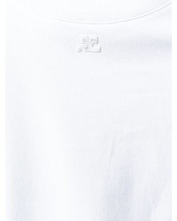 T-shirt imprimé blanc Courreges