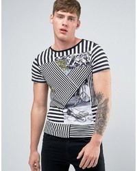 T-shirt imprimé blanc Diesel