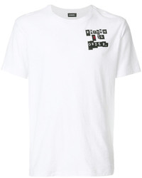 T-shirt imprimé blanc Diesel