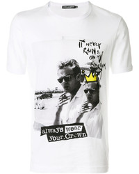 T-shirt imprimé blanc Dolce & Gabbana