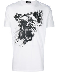 T-shirt imprimé blanc DSQUARED2