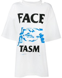 T-shirt imprimé blanc Facetasm