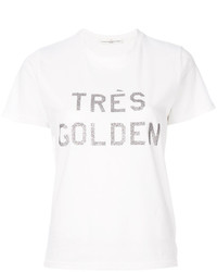 T-shirt imprimé blanc Golden Goose Deluxe Brand