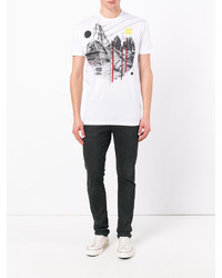 T-shirt imprimé blanc DSQUARED2