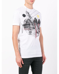 T-shirt imprimé blanc DSQUARED2