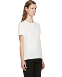 T-shirt imprimé blanc Saint Laurent