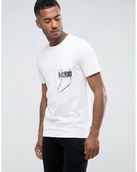 T-shirt imprimé blanc Jack and Jones