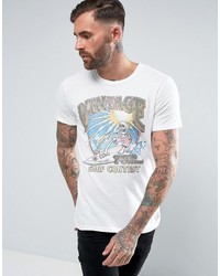 T-shirt imprimé blanc Jack and Jones