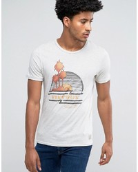 T-shirt imprimé blanc Jack and Jones