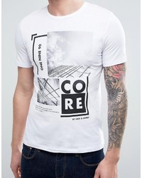 T-shirt imprimé blanc Jack and Jones