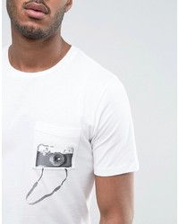 T-shirt imprimé blanc Jack and Jones