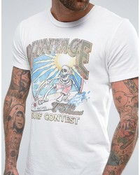 T-shirt imprimé blanc Jack and Jones