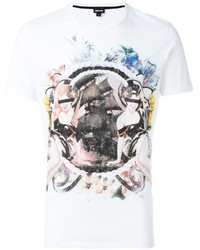T-shirt imprimé blanc Just Cavalli