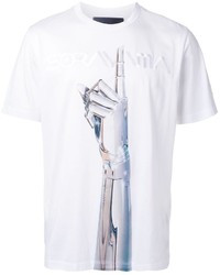 T-shirt imprimé blanc Juun.J