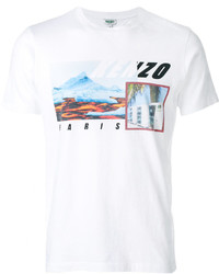T-shirt imprimé blanc Kenzo