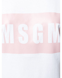 T-shirt imprimé blanc MSGM