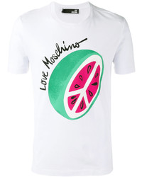 T-shirt imprimé blanc Love Moschino