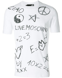 T-shirt imprimé blanc Love Moschino