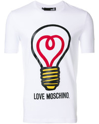 T-shirt imprimé blanc Love Moschino