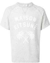 T-shirt imprimé blanc MAISON KITSUNÉ