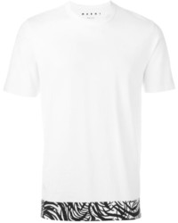 T-shirt imprimé blanc Marni