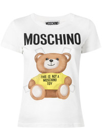 T-shirt imprimé blanc Moschino