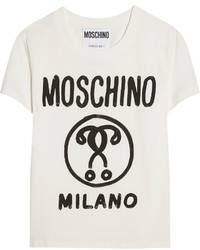 T-shirt imprimé blanc Moschino